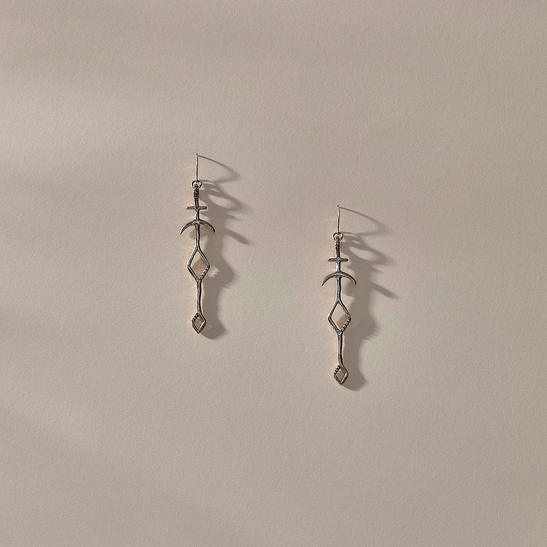 Panah Amulet Earrings | Silver