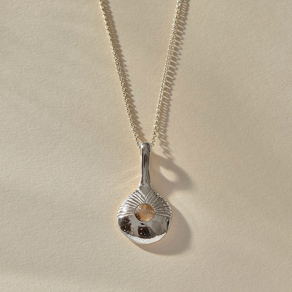 The Silver Reflections Pendulum Necklace