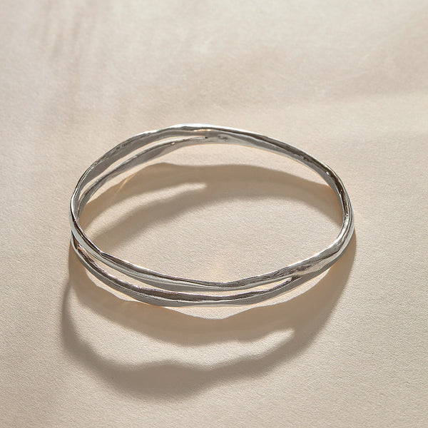 The Silver Reverie Bangle
