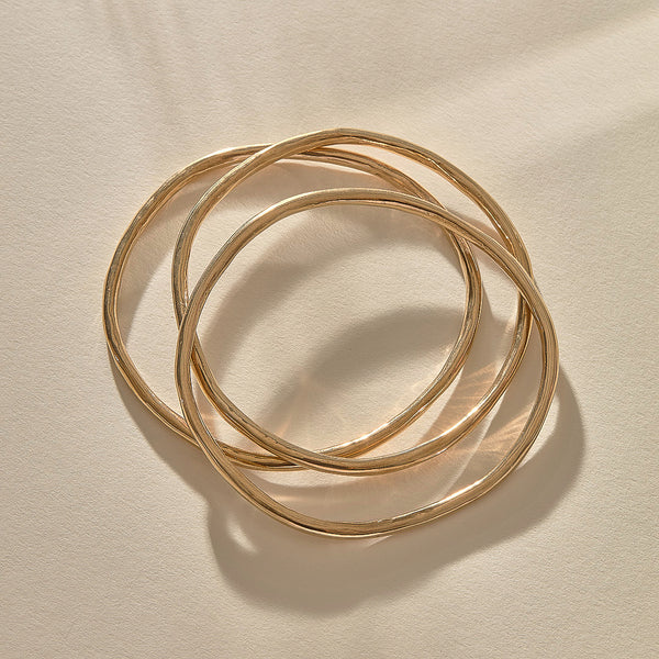 The Gold Rustic Bangle