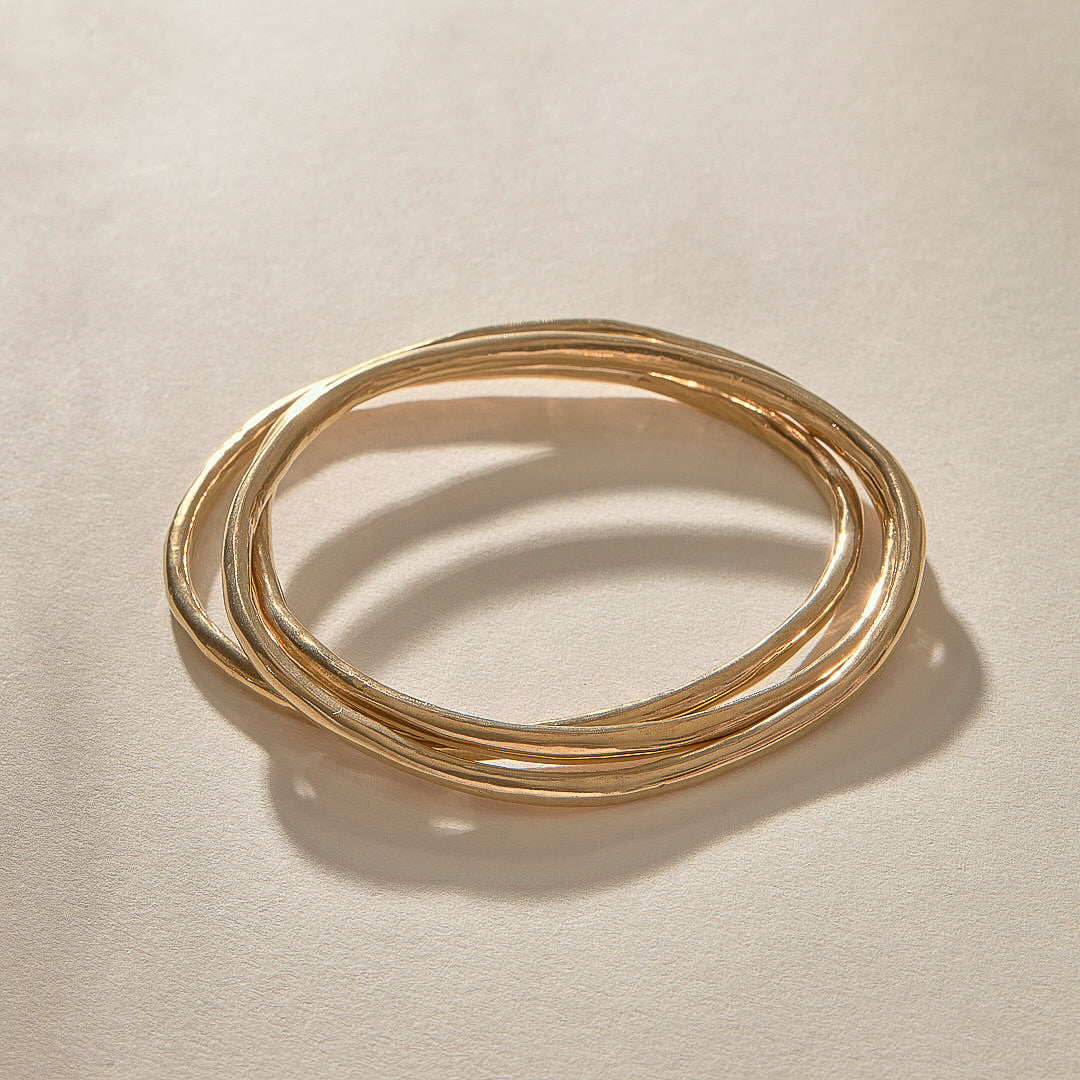 The Gold Rustic Bangle