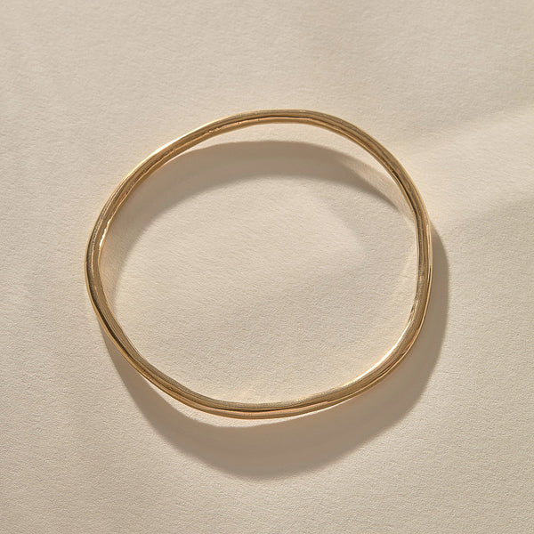 The Gold Rustic Bangle