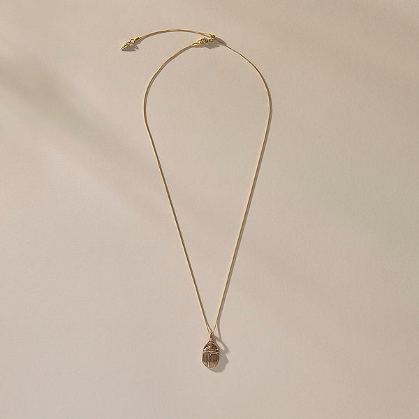 The Bronze Scarab Amulet Necklace