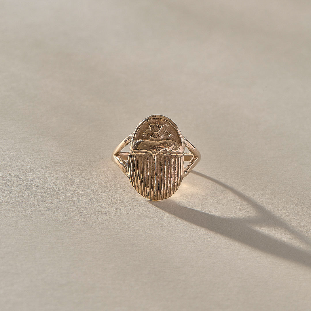 The Bronze Scarab Ring