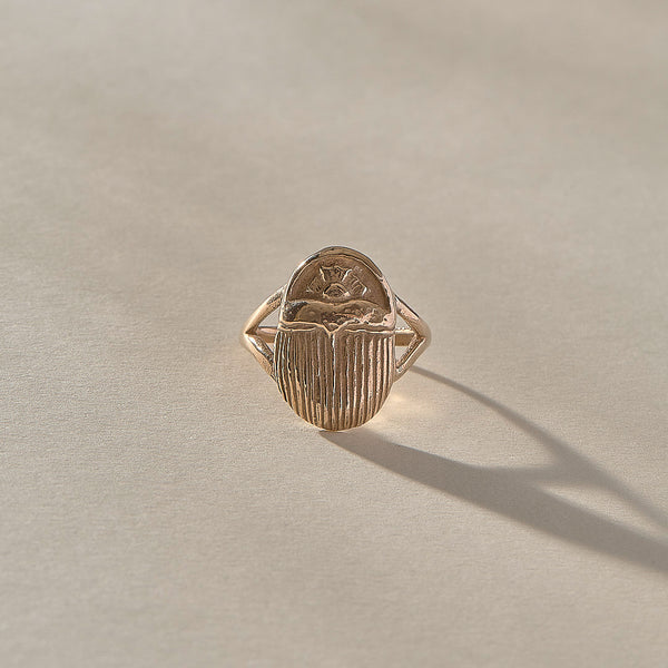 The Bronze Scarab Ring