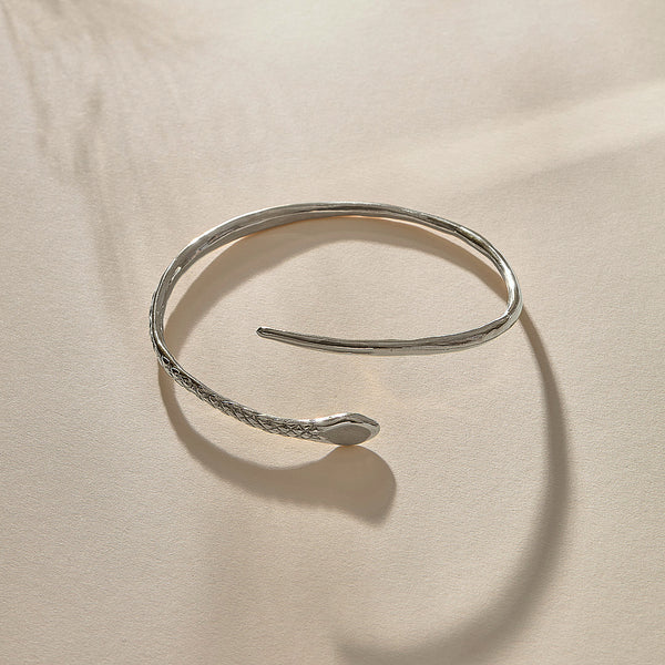 The Silver Serpent Cuff