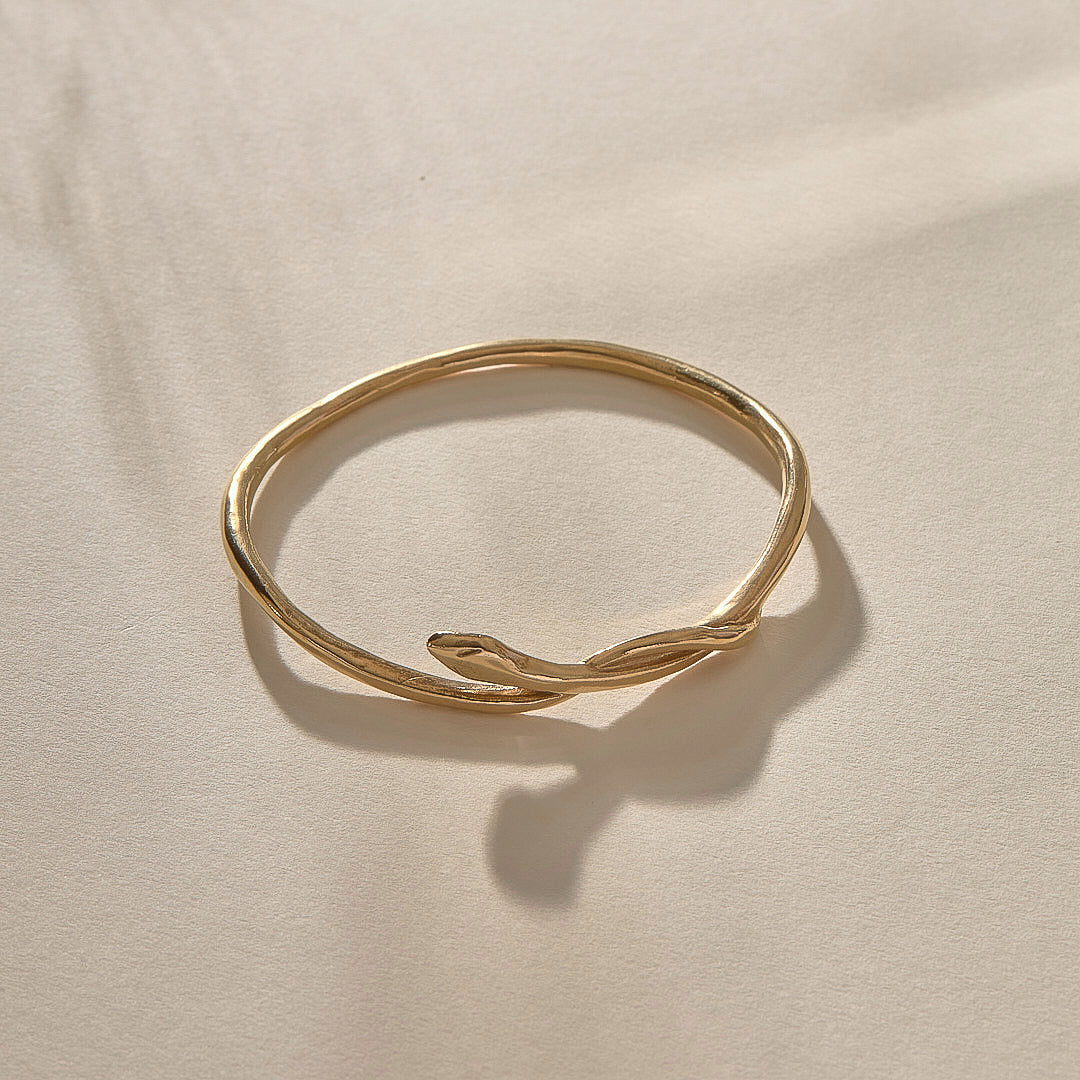 The Gold Serpent Bangle