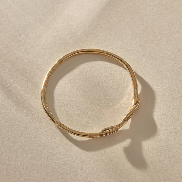 The Gold Serpent Bangle