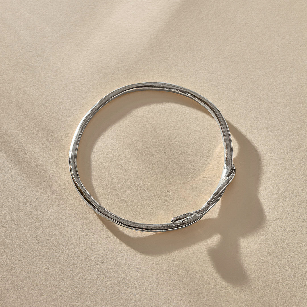 The Silver Serpent Bangle