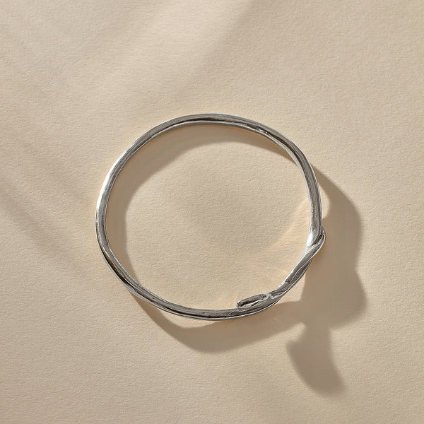 The Silver Serpent Bangle