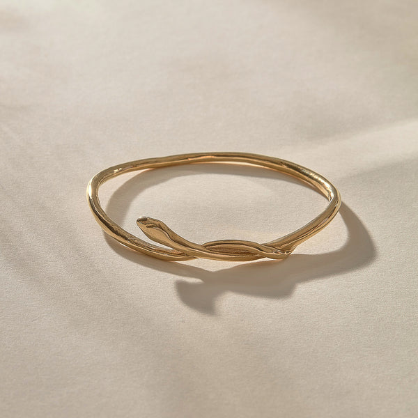 The Gold Serpent Bangle