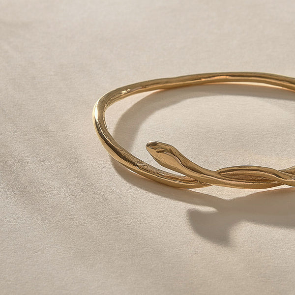 The Gold Serpent Bangle