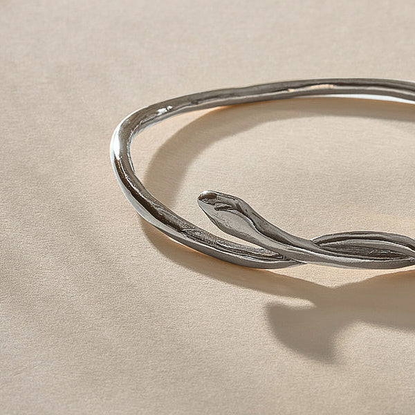 The Silver Serpent Bangle