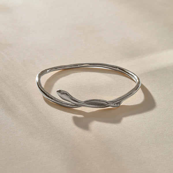 The Silver Serpent Bangle