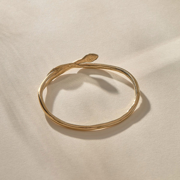 The Gold Serpent Bangle