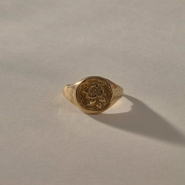 The Gold Wild Rose Ring