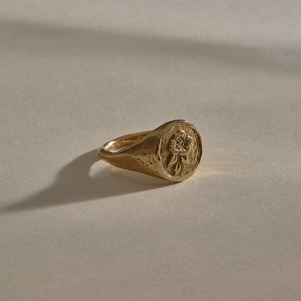 The Gold Wild Rose Ring
