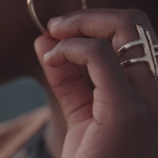 The Silver Akash Shield Ring