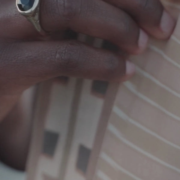 The Silver Smoky Quartz Signet Ring