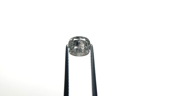Cushion Cut Salt & Pepper Canadian Diamond Ring